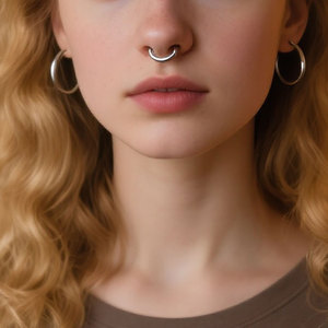 G23 Titan bản lề Hoop phân khúc bấm vào Vòng mũi môi xoắn ốc tai lá chắn sụn dái tai Stud mũi xuyên đồ trang sức Giao hàng nhanh - Product Image 5