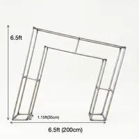 Support de toile de fond 3D en alliage d'aluminium robuste de 32 mm avec housse personnalisée pour mariage, fête, location de photomaton, événement