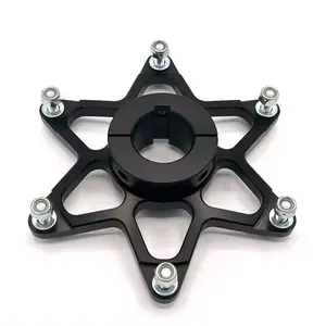 Disesuaikan reparasi Kart 50mm emas Anodized Aluminium mengambang Sprocket Carrier untuk go kart