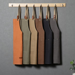 Grembiule da campeggio personalizzato personalizzato in cotone Denim impermeabile da campeggio grigliare artista cameriere da donna - Product Image 3