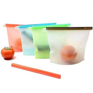 Storage <b>Bags</b> Custom Service <b>Silicone</b> Food <b>Bag</b> 1500ml BPA Free Leak Proof <b>Freezer</b> Safe Reusable Meal Prep Snack Organizer - Product Image 3