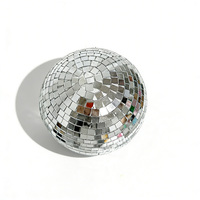 Tour de boule disco en verre artisanal durable de 25 centimètres de haut pour la Saint-Valentin, le Nouvel An, Pâques, les fêtes de Noël