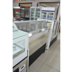 Bolandeng Congélateur vitrine de crème glacée ventilé réfrigéré à température unique pour affichage de crème glacée - Product Image 4