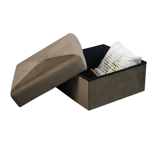 Hot Sale <strong>Stools</strong> <strong>Storage</strong> Box Footrest Foldable Ottoman Pouf <strong>Seat</strong> for Sitting Room - Product Image 2