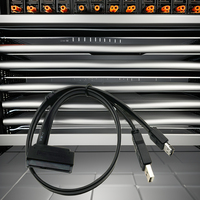 Cable adaptador de corriente USB y datos ESATA SATA3.0 6G de 22 Pines de 50cm para disco duro SATA de 2,5 "y SSD