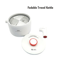Bouilloire électrique pliable de 0,6 L, petite bouilloire électrique de voyage, mini bouilloire thermostatique, isolation domestique intégrée, bouilloire intelligente numérique