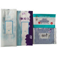 Sachets réutilisables en PE imprimés sur mesure par sérigraphie, à soufflets latéraux auto-adhésifs, 100 pièces, avec logo personnalisé, pour lingettes humides de soin de la peau