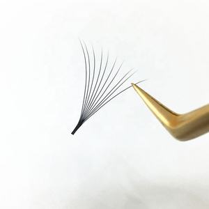 Pestañas prefabricadas oscuras Super Dark Matter Black extensiones de pestañas prefabricadas de visón de alta calidad 100% extensión de pestañas de visón sedoso hecha a mano - Product Image 6