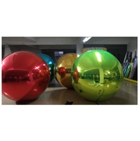 VENTE FLASH Ballon géant brillant en PVC coloré, ballon miroir métallique gonflable pour décoration de fête suspendue - Durable, taille personnalisable