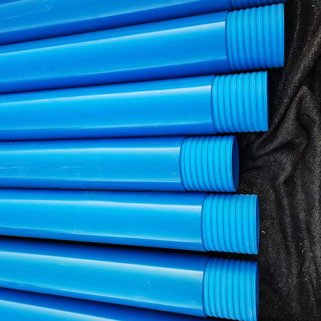 168mm  Pvc Borehole Pipe Pvc Slotted Pipes With Thread for Water Wells and Borehole