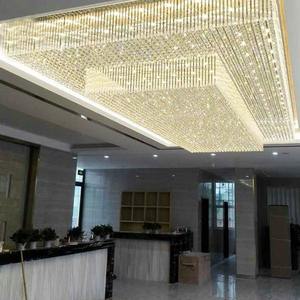 Zeal Lighting Factory Hotel LED Gran cristal Candelabros de cristal de lujo Luz de techo - Product Image 1
