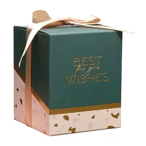 Custom Logo Quality Wedding Candy Box Baby Shower Gift Packing Bag Birthday Party Favor Decoration Supplies Best Wishes Boxes