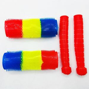 Empuñaduras para manillar de vehículos eléctricos, accesorios de repuesto cilíndricos suaves antideslizantes de arcoíris, impermeables, 5 colores - Product Image 2