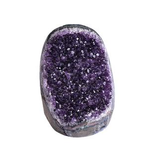 Casa do Fabricante Atacado Feng Shui Ornamentos Pedra Raw Família Caverna Amor Gravura Natural Ametista Uruguaia Cluster - Product Image 5