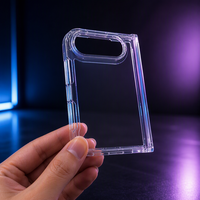 Vente en gros d'étuis transparents en acrylique antichoc 2 en 1 pour Duo, coque de protection aux coins arrondis pour téléphone portable pliable