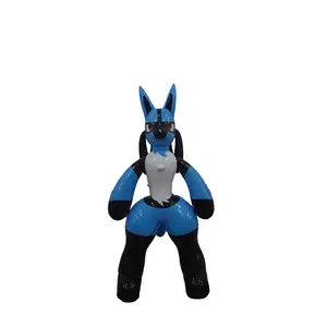Gonfiabile Mega Lucario Anthro Canine del fumetto personalizzato giocattoli gonfiabili per la decorazione giocattoli e promuovere la pubblicità giocattoli
