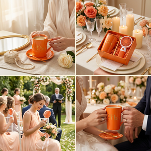 Nouveautés 2026 : Ensemble Cadeau Mug à Café en Céramique Esthétique, Mini Ventilateur Portable et Cuillère – Personnalisable avec Logo pour Mariage, Fête, Anniversaire - Product Image 6