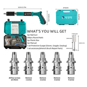Pistola de Clavos Neumática Portátil Mini, Taladro Atornillador Eléctrico y Grapadora Neumática para Paneles de Yeso, Silenciosa, para Techos, con Bajo Nivel de Ruido - Product Image 6