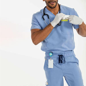 Scrubs pour hôpitaux Scrubs médicaux extensibles respirants Fabricants Scrubs médicaux de taille de couleur personnalisée Uniformes d'infirmière pour hommes pour l'hôpital - Product Image 6