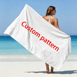 Serviette de plage en microfibre personnalisée, séchage rapide, sans sable, pour hôtels et complexes hôteliers, vente en gros, promotionnelle - Product Image 1