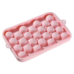 Easy Release Flexible Sustainable Ice Mold Silicone Ice Sphere Tray with Removable Lids Reusable 25 Stackable Ice Ball Maker <b>Box</b> - Product Image 1