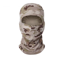 DF1024 Gorro Deportivo Elástico y de Talla Única, Color Coyote Marrón, Verde, Negro, Gris, Camuflaje, Protección Solar, Cortavientos, para Montar a Caballo