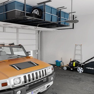 Étagère de <span class=keywords><strong>rangement</strong></span> à montage sur le toit, en acier inoxydable, robuste et réglable, <span class=keywords><strong>pour</strong></span> <span class=keywords><strong>Garage</strong></span> - Product Image 5