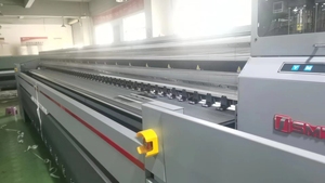 Plate-forme super large à grande vitesse 5.3m de largeur KONICA 1024I imprimante à solvant machine d'impression de bannière imprimer 2 rouleaux de support en même <span class=keywords><strong>temps</strong></span> - Product Image 2