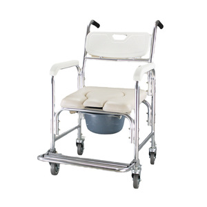 Awesom <b>Bathing</b> Chair Aluminum Alloy Soft Seat Senior Shower Stool Toilet Seat For Bathroom Use - Product Image 3