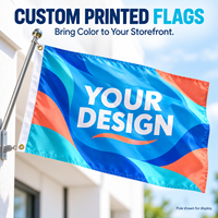 Drapeau personnalisé d'usine, bannière d'impression par sublimation en polyester pour événements sportifs d'équipe en extérieur, conception d'impression de drapeau 3x5 pieds