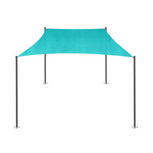 Voile d'<span class=keywords><strong>ombrage</strong></span> <span class=keywords><strong>rectangulaire</strong></span> surdimensionnée bleue imperméable en polyéthylène, voile d'<span class=keywords><strong>ombrage</strong></span> solaire bleue résistante, 3x5m/10x16 pieds - Product Image 4