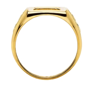 Elegant 22K Gold <b>Mens</b> <b>Ring</b> with Diamond Square Grid Design Stylish Heavy Finger <b>Ring</b> Luxury Jewellery for Daily Wear - Product Image 2
