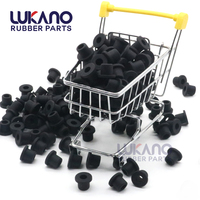 10mm 6mm Top Hat Câble Oeillet Personnalisé Flexible En Caoutchouc De Silicone Résistant À La Température En Caoutchouc Top Hat Douille