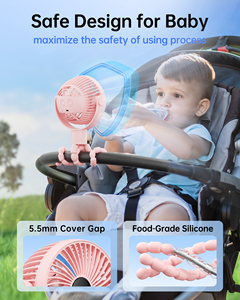 2025แบบพกพาชาร์จไฟได้รถเข็นเด็กและ<span class=keywords><strong>รถ</strong></span>ยนต์พัดลมดิจิตอลสำหรับบ้านสำนักงานกลางแจ้งและกีฬาที่ใช้พลังงานจากแบตเตอรี่ USB - Product Image 3