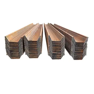 碳钢板桩SY295 SY390 S275 S355 S390 400x100x10.5毫米Z型u型热轧钢板桩