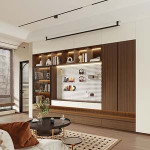 Innovador Soporte de TV Portátil de Madera con LED para Hotel, Apartamento o Sala de Estar, para Televisores de 65 Pulgadas en Adelante - Product Image 4