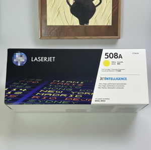 Cartouche de toner <span class=keywords><strong>jaune</strong></span> HP 508A (CF362A) – Rendement <span class=keywords><strong>6000</strong></span> pages – Compatible avec les imprimantes HP M553DN/M576/M552DN/557DN – Emballage en vrac - Product Image 2