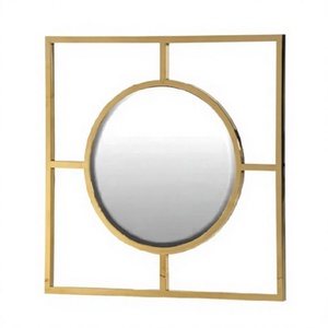 Rustic <b>Vintage</b> Metal Framed <b>Wall</b> <b>Mirror</b> for Modern Farmhouse Home Decor Handcrafted Accent Piece Axiom Accents - Product Image 1