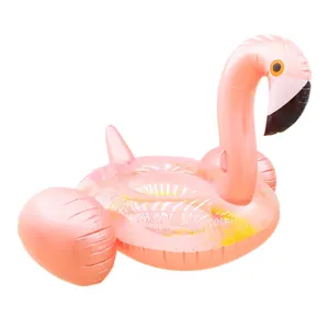 Гигантский розовый поплавок с фламинго, блестящий поплавок с фламинго