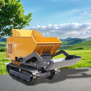 Mini-dumper sur chenilles avec <span class=keywords><strong>pelle</strong></span> frontale, camion benne hydraulique compact, idéal pour les travaux de génie civil – Vente directe usine - Product Image 4