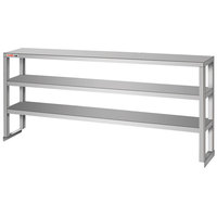 Étagère murale multifonctionnelle robuste en acier inoxydable 201/304 à 3 niveaux, argentée, non pliable, pour table de travail, prix usine