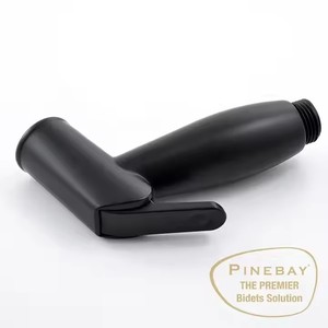 PINEBAY изысканный дизайн душевые кабины для туалета <span class=keywords><strong>Abs</strong></span> Матовый Черный Регулируемый Биде опрыскиватель для мусульманского душа - Product Image 2