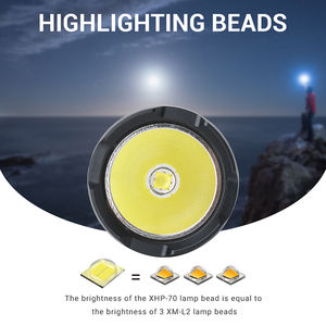 Светодиодный фонарик для дайвинга Boruit высокой мощности 4000 лм, <span class=keywords><strong>5</strong></span> режимов, фонарик для дайвинга 60 м - Product Image 4