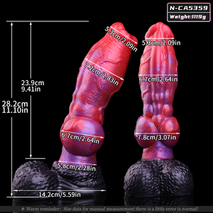 New Fantasy Dog Inspired Suction Cup <b>Dildo</b> Soft Skin Friendly Safe Material <b>Realistic</b> Feel Adult Pleasure Toy 18+ - Product Image 4