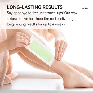 Bandes de papier ciré pour épilation double face OEM ODM pour hommes et femmes, épilation des mains des aisselles et des jambes du corps entier - Product Image 5