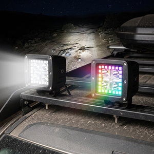 MISUN Phare de travail LED <span class=keywords><strong>RGB</strong></span> <span class=keywords><strong>12V</strong></span> haute étanchéité 3 pouces - Phare antibrouillard combiné faisceau <span class=keywords><strong>spot</strong></span>/diffuse pour voiture/camion 4x4 tout-terrain (1 an) - Product Image 1