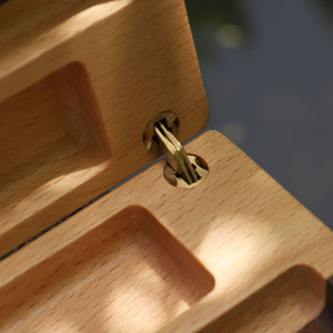 Personalized Bamboo Stash Box with Rolling Tray & Lock, Smell-Proof Box with Accessories Cigar Box - Product Image 5