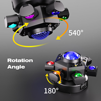 Nouvelle lampe de scène disco à six bras 120W DMX512 RGBW 4IN1 LED à tête mobile rotative pour DJ et soirées IP33 Prise européenne