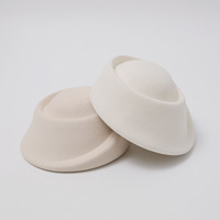 Chapeau Pillbox en Laine pour Femme Style Hepburn Élégant Raffiné Créateur de Niche Automne Hiver Mariage Cérémonie