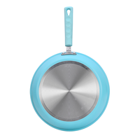 Ensemble de marmites de cuisson en aluminium de haute qualité revêtement antiadhésif poêle à frire casserole ensembles d'ustensiles de cuisine Logo personnalisé fond de CD ustensiles de cuisine en gros